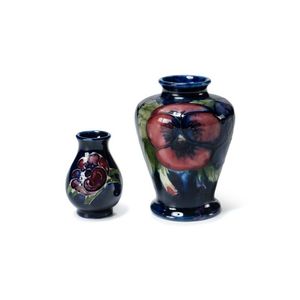 Moorcroft Miniature Vases - Pansy and Anenome Designs - Moorcroft ...