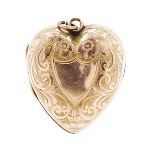 Edwardian Rose Gold Heart Locket, Birmingham 1907 - Pendants/Lockets ...