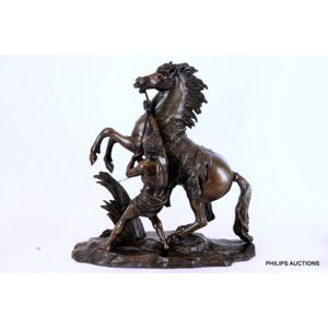 An early French bronze model of the Marly horse, after…