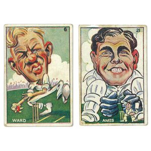 1938 Sweetacres 'Cricket Caricatures', part set [11/24 + 3…