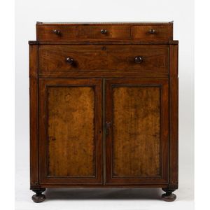 A mahogany Regency secretaire chiffonier, early 19th century,…