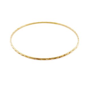 1934 Egyptian 18ct Yellow Gold Bangle, 5.6g, 60mm Width - Bracelets ...