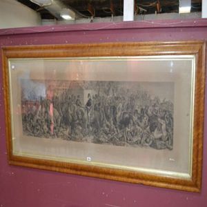 19th century large print of the Duke of Wellington meeting…