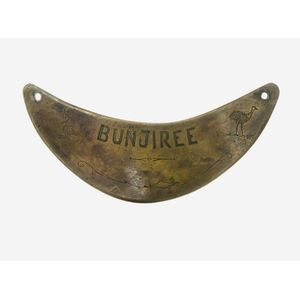 19th century Aboriginal breastplate. Heavy gauge copper…