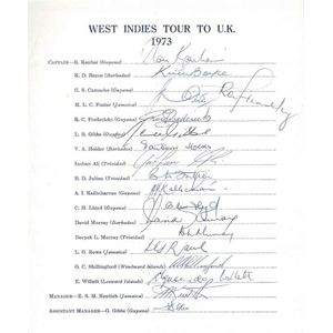 west indies tour 1973