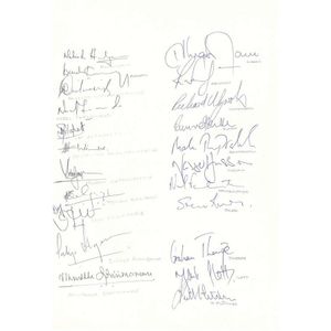 England: Team sheets (5) for 1988 v Sri Lanka (both teams),&hellip;