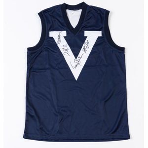 Victoria 'Big V' Jumper, signed by 4 Essendon representatives -…