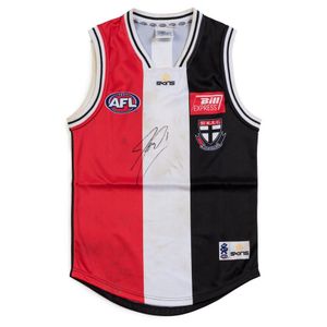 Jason Gram's St Kilda Jumper, match worn, with number '1' on…