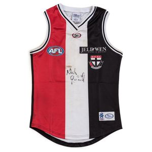 Nick Riewoldt's St Kilda Jumper, match worn from Round 16 2008…
