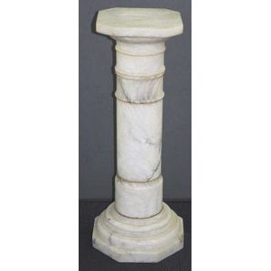 80cm Alabaster Pedestal Stand - Pedestals - Furniture