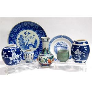 Yongzheng Peach Baluster Vase and Four Vessels Set - Ceramics - Chinese ...