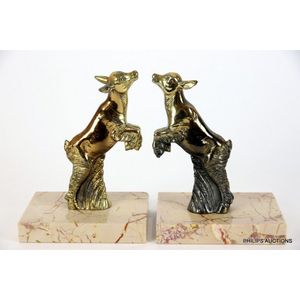 Antique spelter bookends - price guide and values