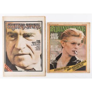 Rolling stone (Australia): Bundle of 1974-76 issues noting many…