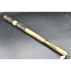 Victorian Ross London No.20352 brass and leather mount marine…