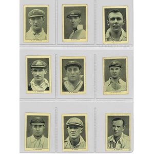 1928-38 cricket cards, noted 1928 Amalgamated Press 'Famous…