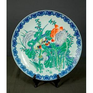 Enamelled Hummingbird & Lotus Porcelain Platter - Ceramics - Chinese ...