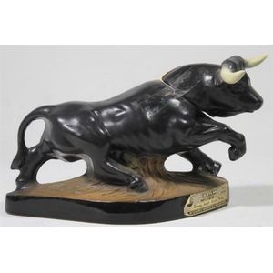 A Jim Beam ceramic decanter, 'El Toro, open but appears to be…
