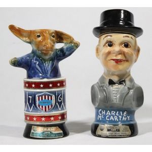 Two 1976 Jim Beam ceramic decanters, Charlie McArthy & the…