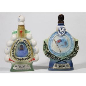 Two 1971 Jim Beam decanters, Kaiser international opening & the…