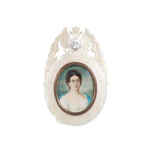 Miniature court portrait mid 19th century, female member of the…