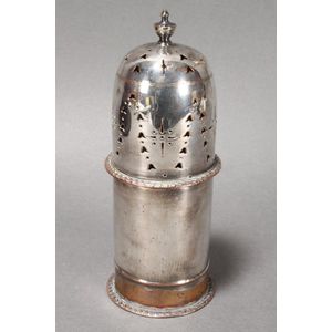 Handsome Old Sheffield Plate sugar caster, of lighthouse form,…