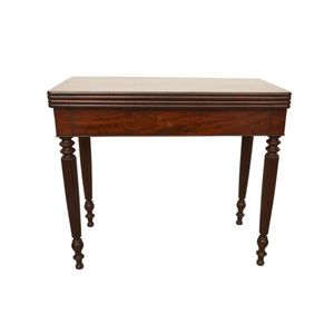 Gillows Mahogany Card Table with Leather Top - Tables - zOther - Furniture