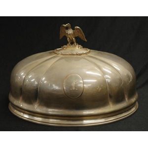 Good Victorin Elkington silver plate meat dome marked to base,…