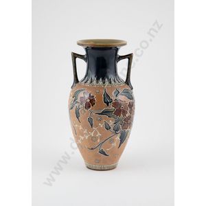 Doulton Lambeth Slaters Patent Vase With Floral Decoration - Royal ...