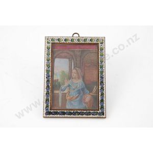 Grand Tour micro mosaic floral framed miniature the miniature…