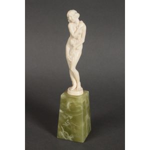 Joseph Emmanuel Descomps (1872-1948) bronze and ivory Art Deco…