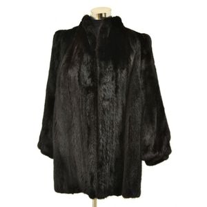 Saga Mink Mandarin Collar Jacket - Furs - Costume & Dressing Accessories