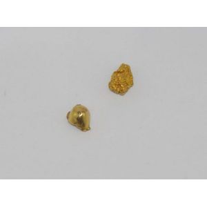 23ct gold nugget with 18ct tooth filling - Gold / silver bars, ingots ...