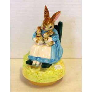 English Beatrix Potter musical figure Mrs Rabbit, 19 cm high…