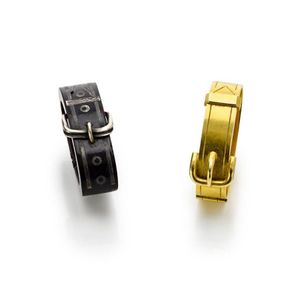 Two Victorian scarf rings, both of belt motif. One pique and…