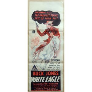Buck Jones white eagle movie poster. Australian release long…