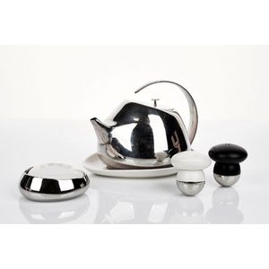 Georg Jensen, Helena Teapot, polished stainless steel with…