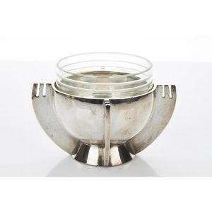 Polish silver plated bowl c. 1890 in the manner of Christopher…