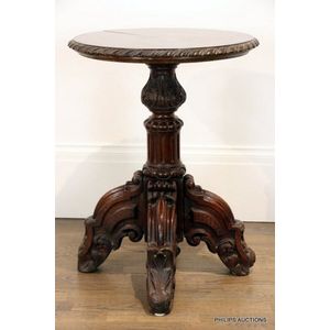 Victorian Wine Table with Renaissance Revival Base - Tables - Wine and ...