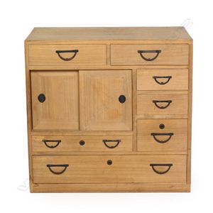 Japanese Furniture Chest - Getabako Shoe Tansu Cabinet, Beech - The Nara  Collection - TJ20M2