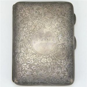 English hallmarked sterling silver Edward VII pocket notebook…