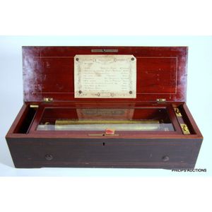 A Nicole Freres of Geneva rosewood cased music box, 19th…