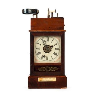 1859 Illuminated Alarm Clock in Walnut Case - Clocks - Zother ...