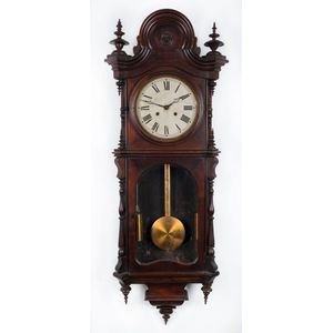 Antique Welch Spring Co. Regulator Wall Clock - Clocks - Wall ...