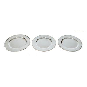 A pair of early Georg Jensen silver plates designed by Harald…
