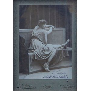 Signed photograph of Colette Willy Dedicated to Liane de Pougy,…