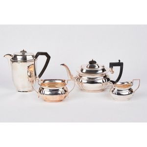 Silver plate coffee and tea service, mark of Hardy Brothers,…