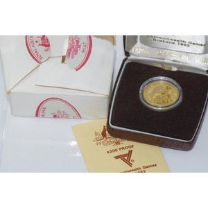 Royal Australian mint 1982 proof $200 coin, 10gms 22ct gold,…