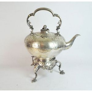 Antique silver plate spirit kettles - price guide and values