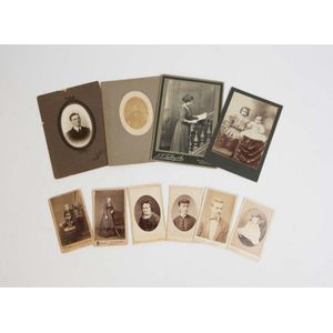 A collection of predominantly Australian carte de visite and…