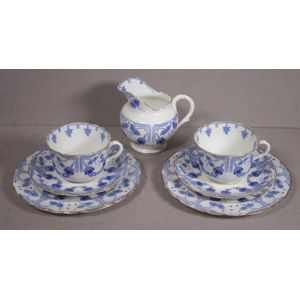 Art Nouveau Royal Doulton Fuschia Trio Set with Milk Jug - Royal ...